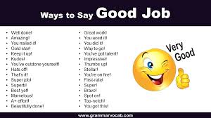 100 powerful ways to say good job